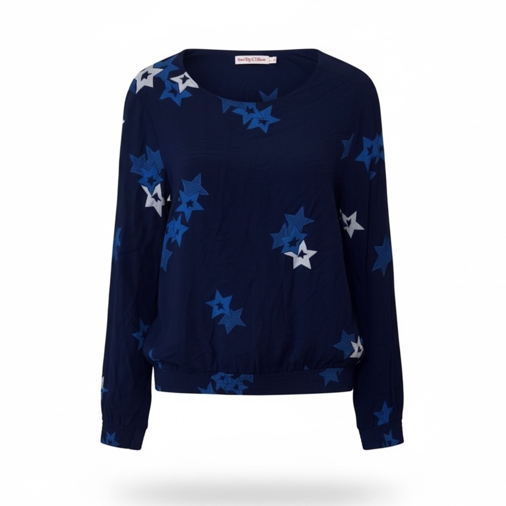 See by Chloe blue star blouse, size 6